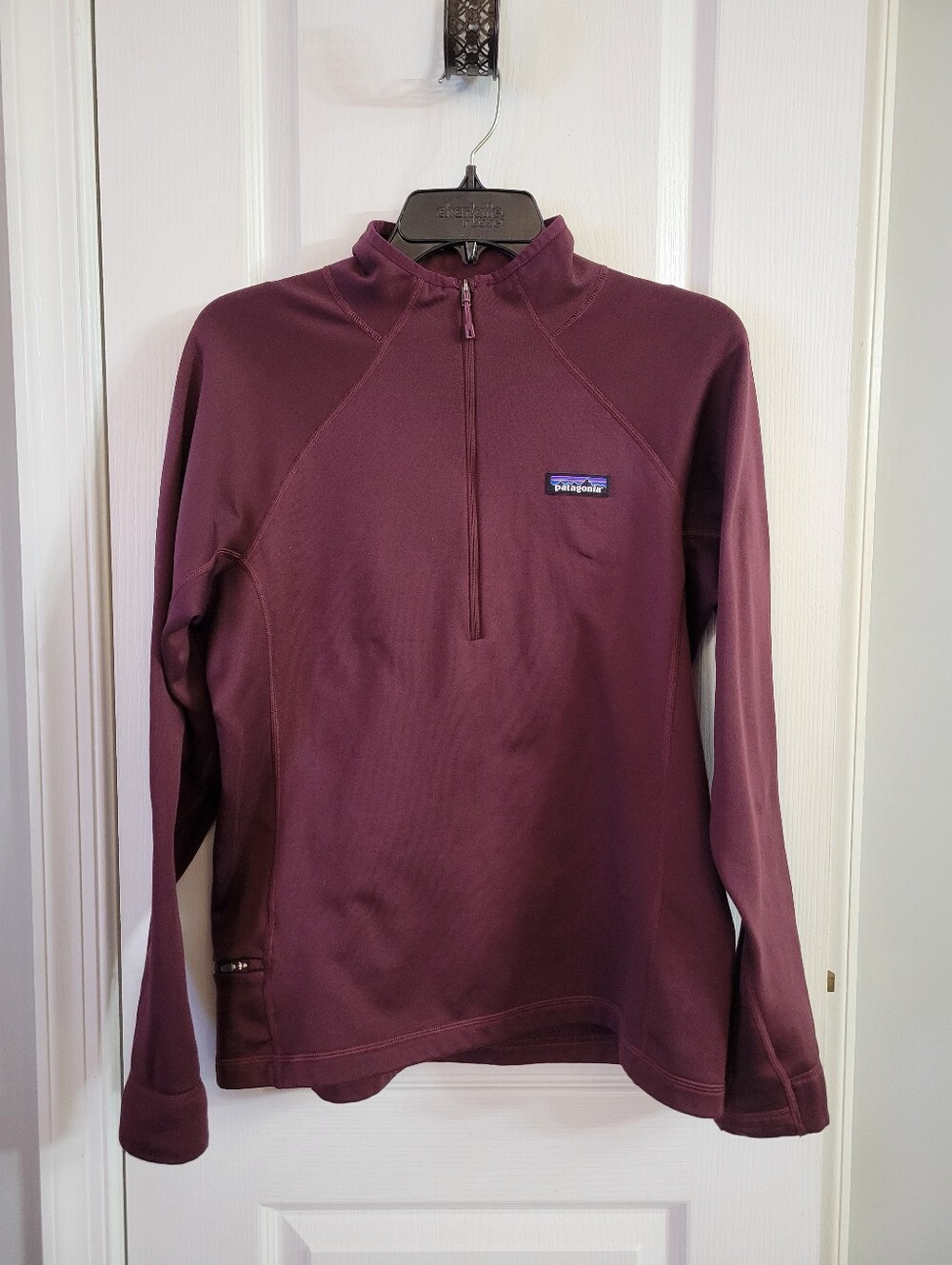 Patagonia Crosstrek 1/4 Zip Pullover Dark Currant Burgundy Size Medium Fleece